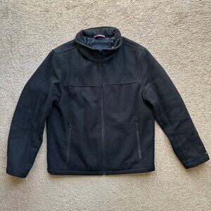 Tommy Hilfiger Jacket Mens Medium Full Zip Mock Neck No Liner Black Coat